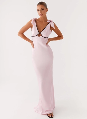 Romeo Maxi Dress - Pink Luxe Casual Sleek And Stylish packable Romeo Maxi Dress - Pink