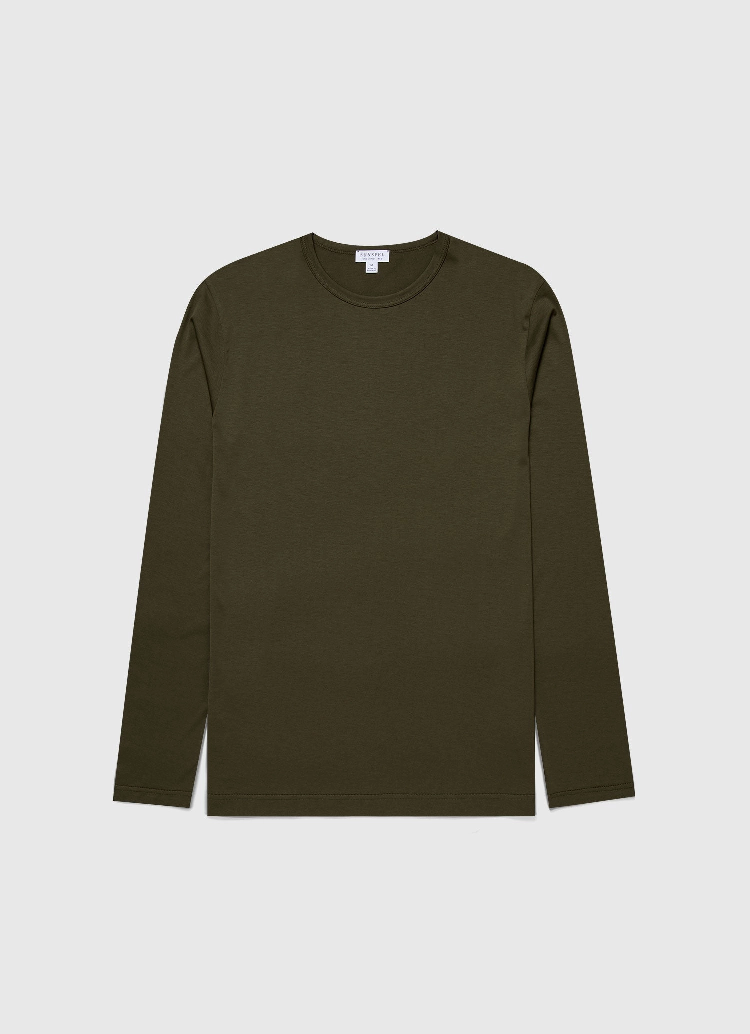 Men's Long Sleeve Classic T-shirt in Pine Green Everyday Layering