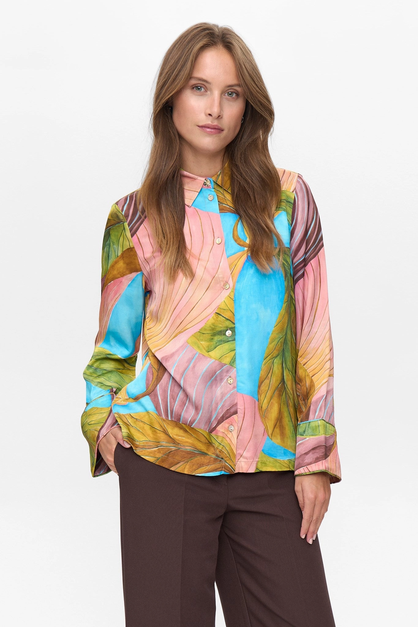 Sleek Tailoring Cool Finish NUJIA SHIRT - Aquarius