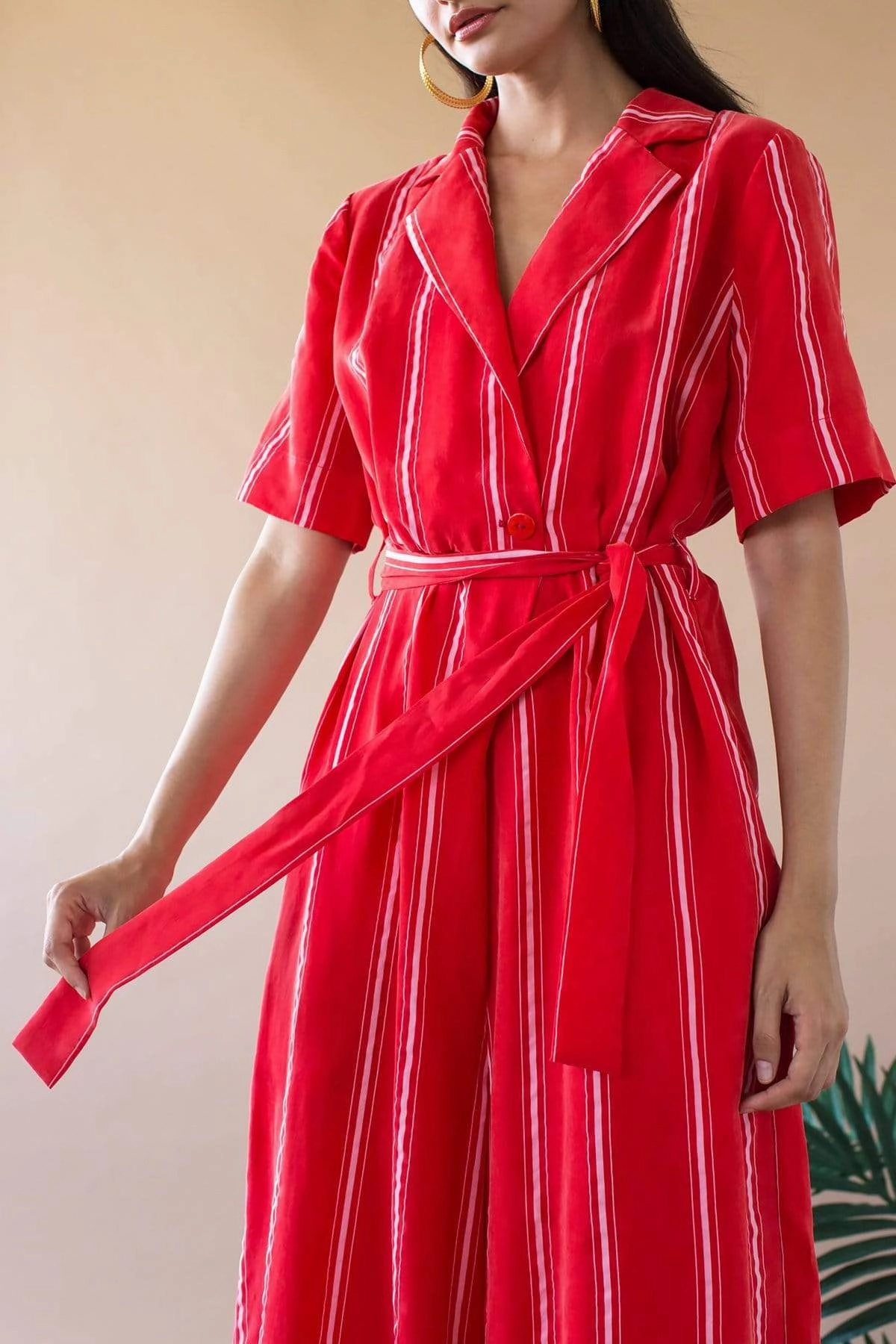 Stay Cool Technology Rosie Jumpsuit - Red Candy Stripe