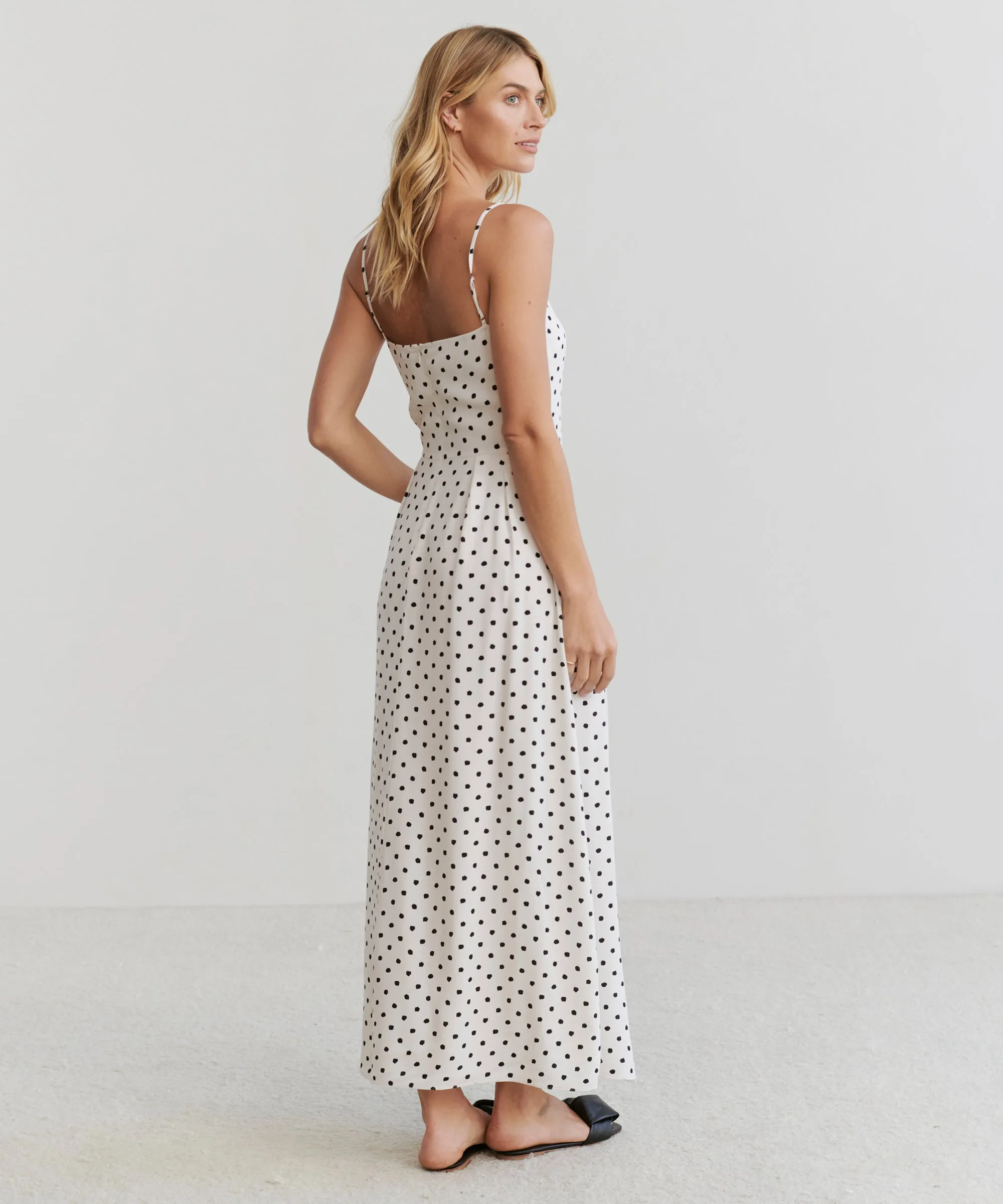 Satin Layers Decorative-Design Rove Ankle Dress