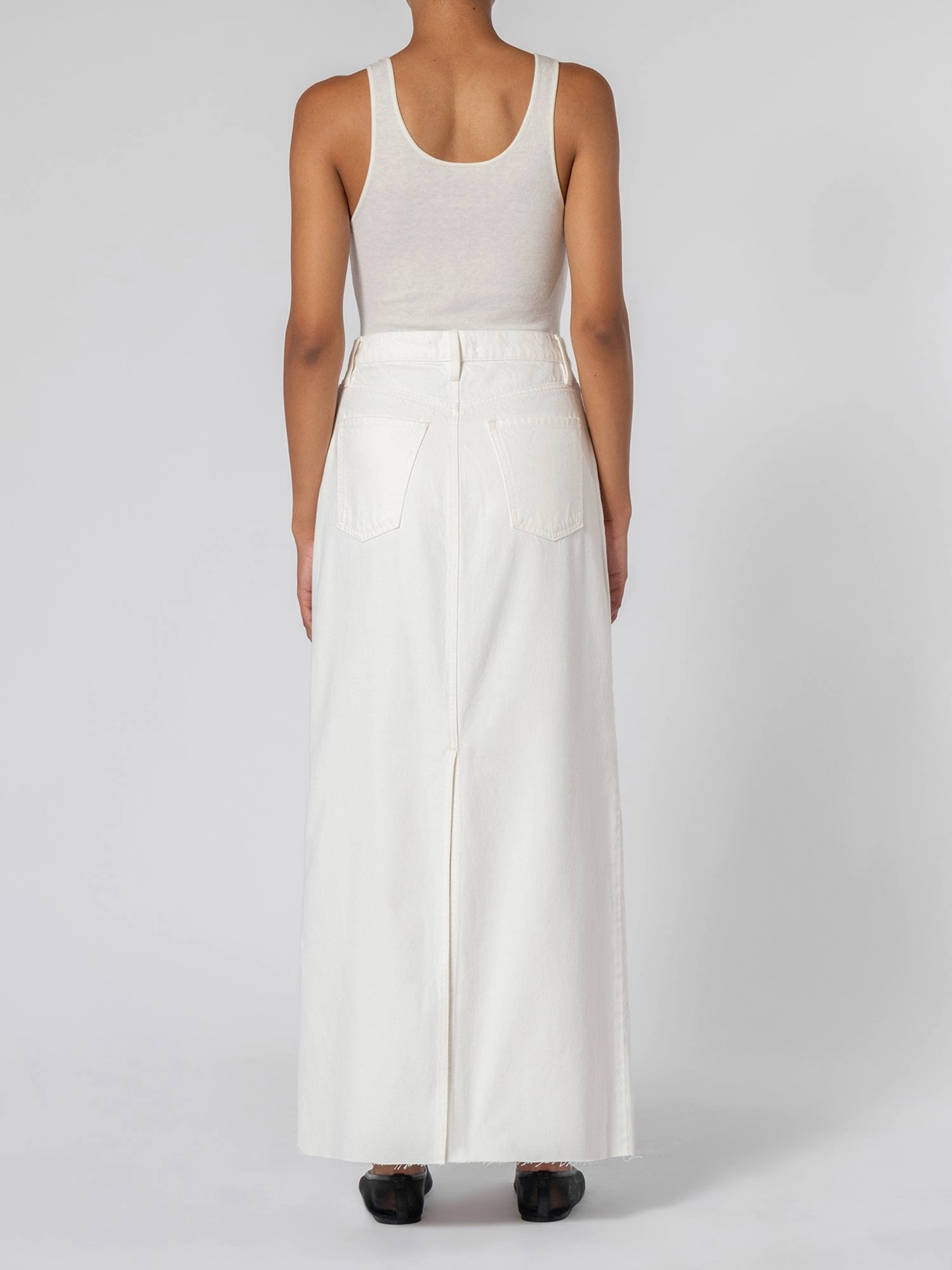 Reinforced Stress Points Roxanne Skirt Back Split Natural