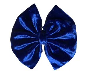 Royal Blue Velvet Bow