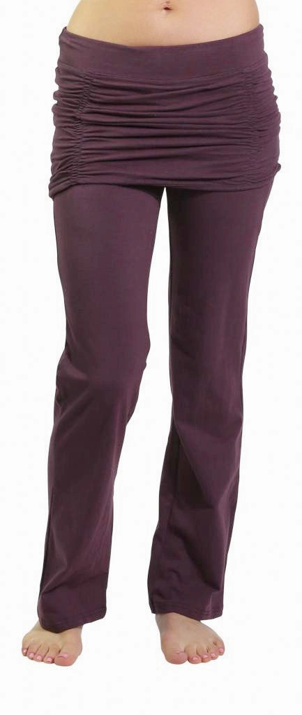 Durable Waistband Anti Pilling Finish Ruched Skirt Yoga Pant