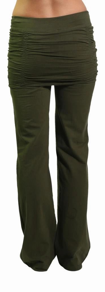 Ruched Skirt Yoga Pant Chic Fit