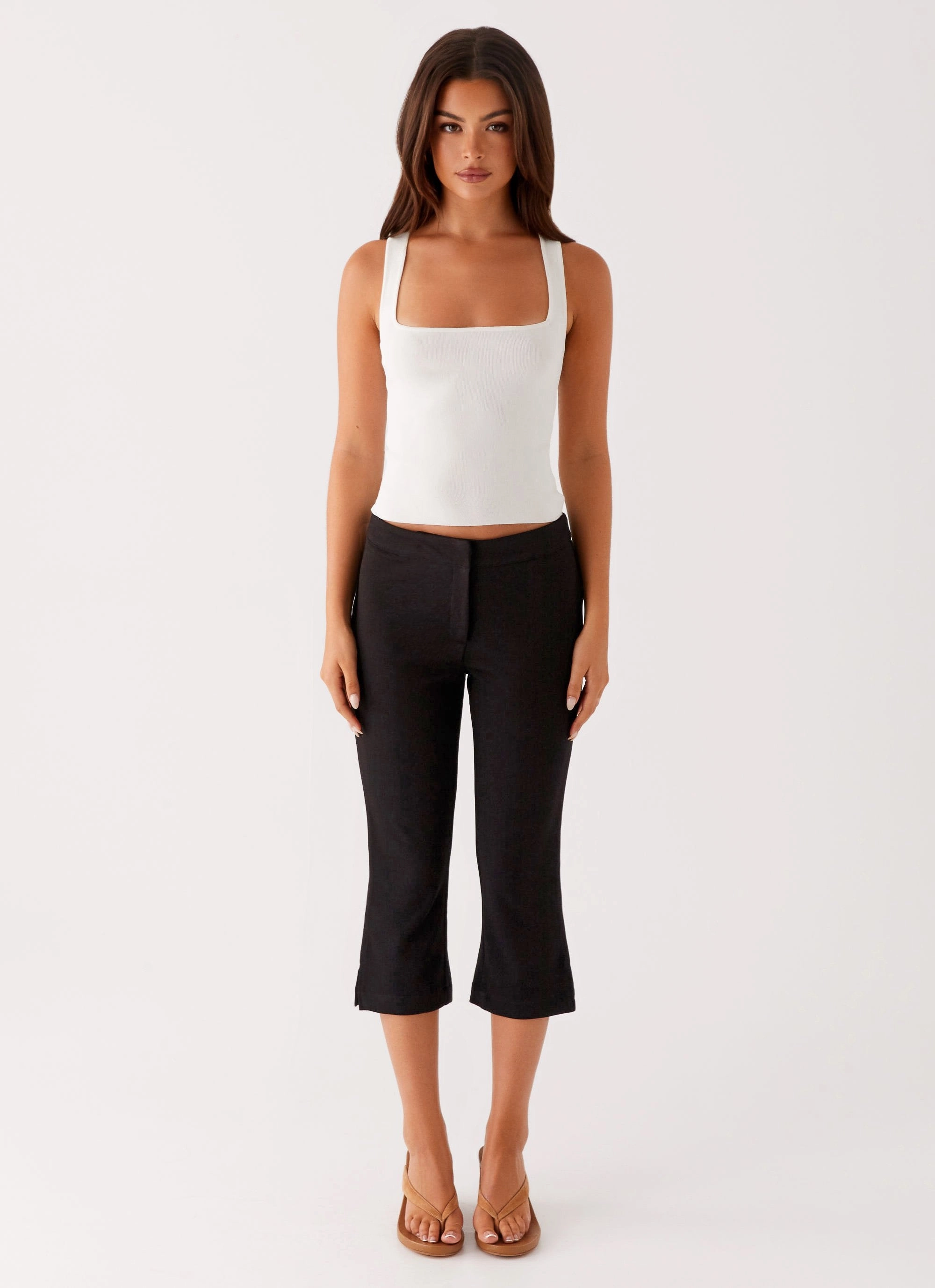 Rue Capri Pants - Black No Fuss Fit Ultra Soft Inner Layer