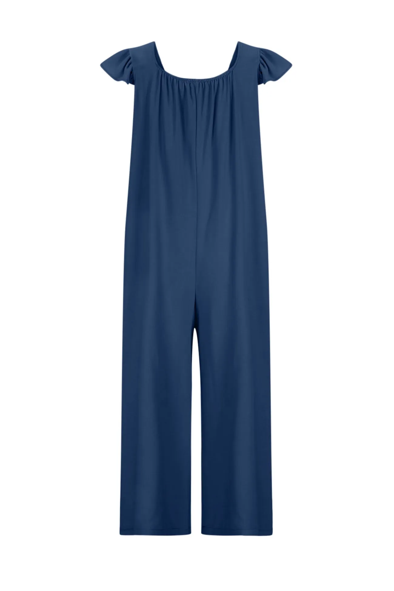 Ruffle Sleeve Pocketed Jumpsuits