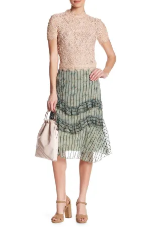 Ruffled Skirt - Wellington Stripe Contrast Stitch Abrasion resistant Ruffled Skirt - Wellington Stripe