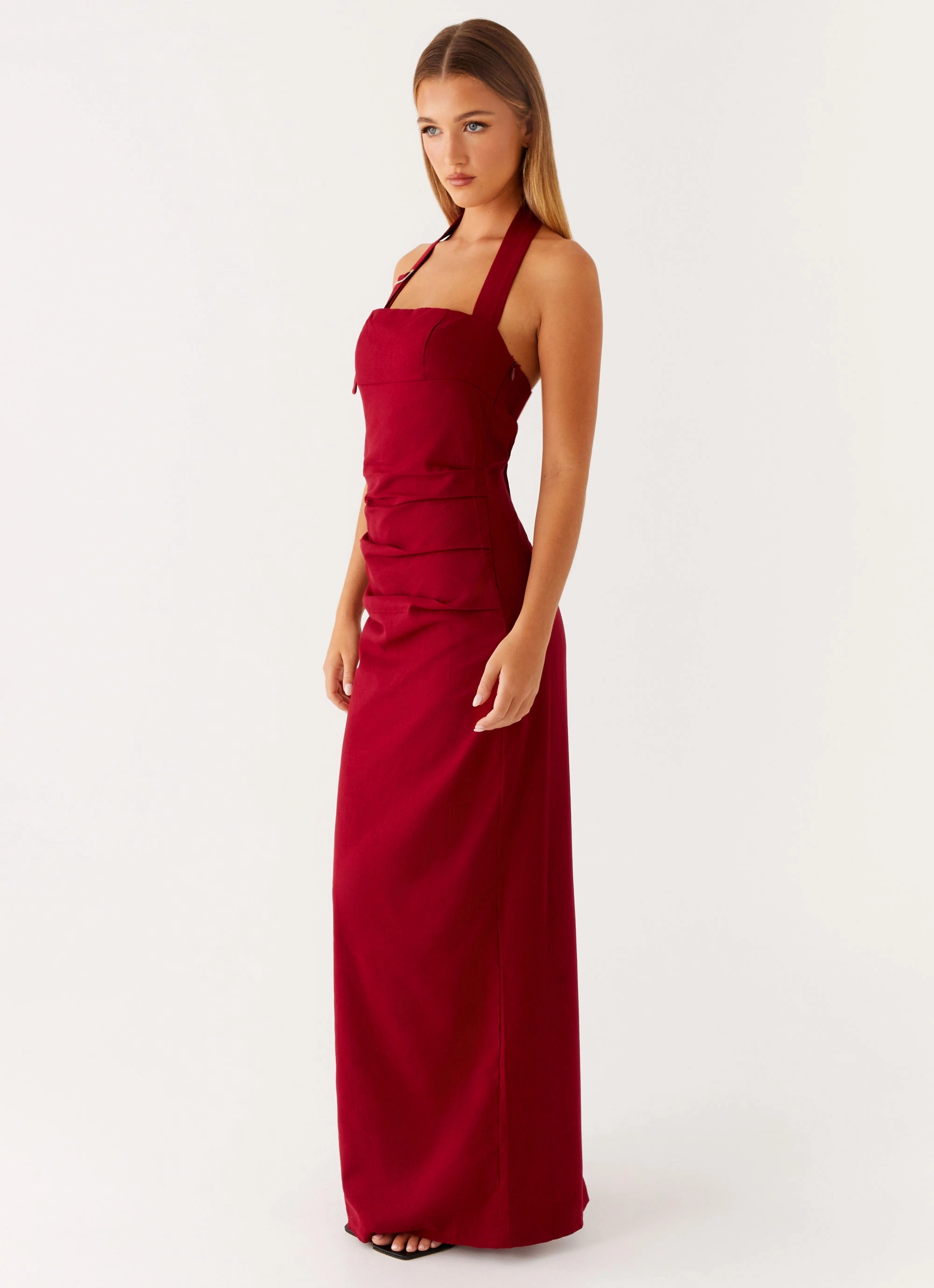 Rumour Has it Maxi Dress - Red Fresh Fit