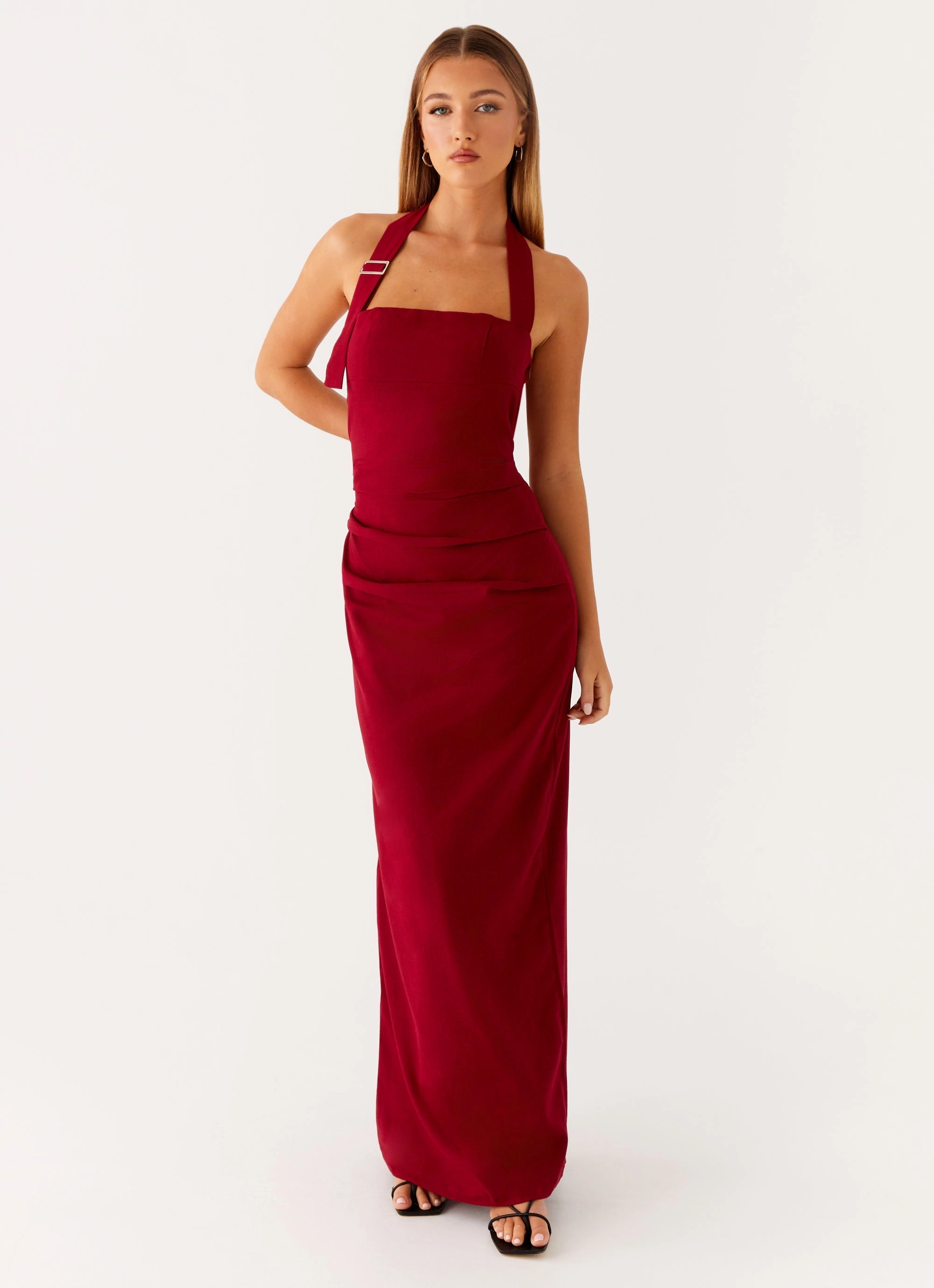 Rumour Has it Maxi Dress - Red Celebration Wear