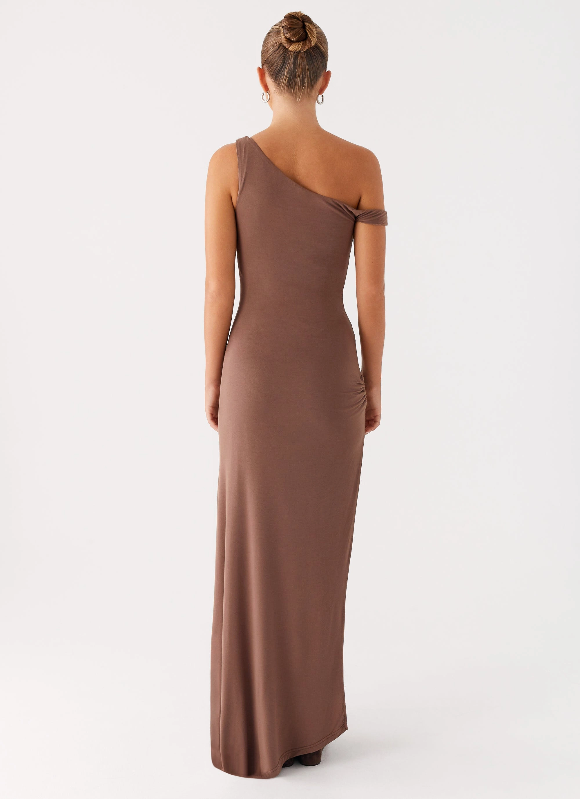 Dalla Maxi Dress - Dark Chocolate Texture Blend Natural Style