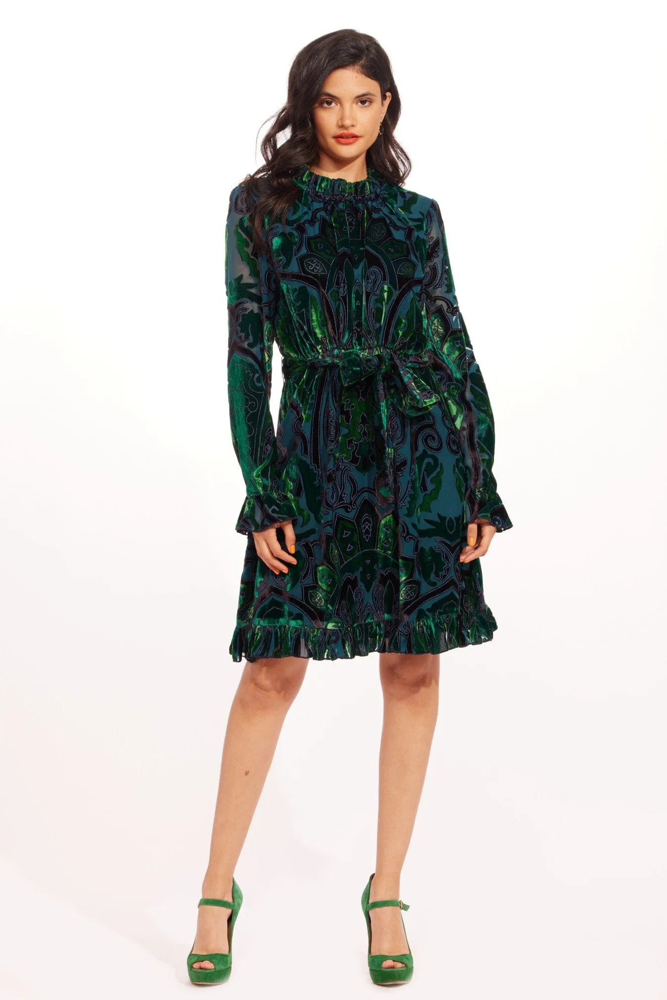 Russell Dress - Velvet Lotus Bodycon Fit Cozy Drape