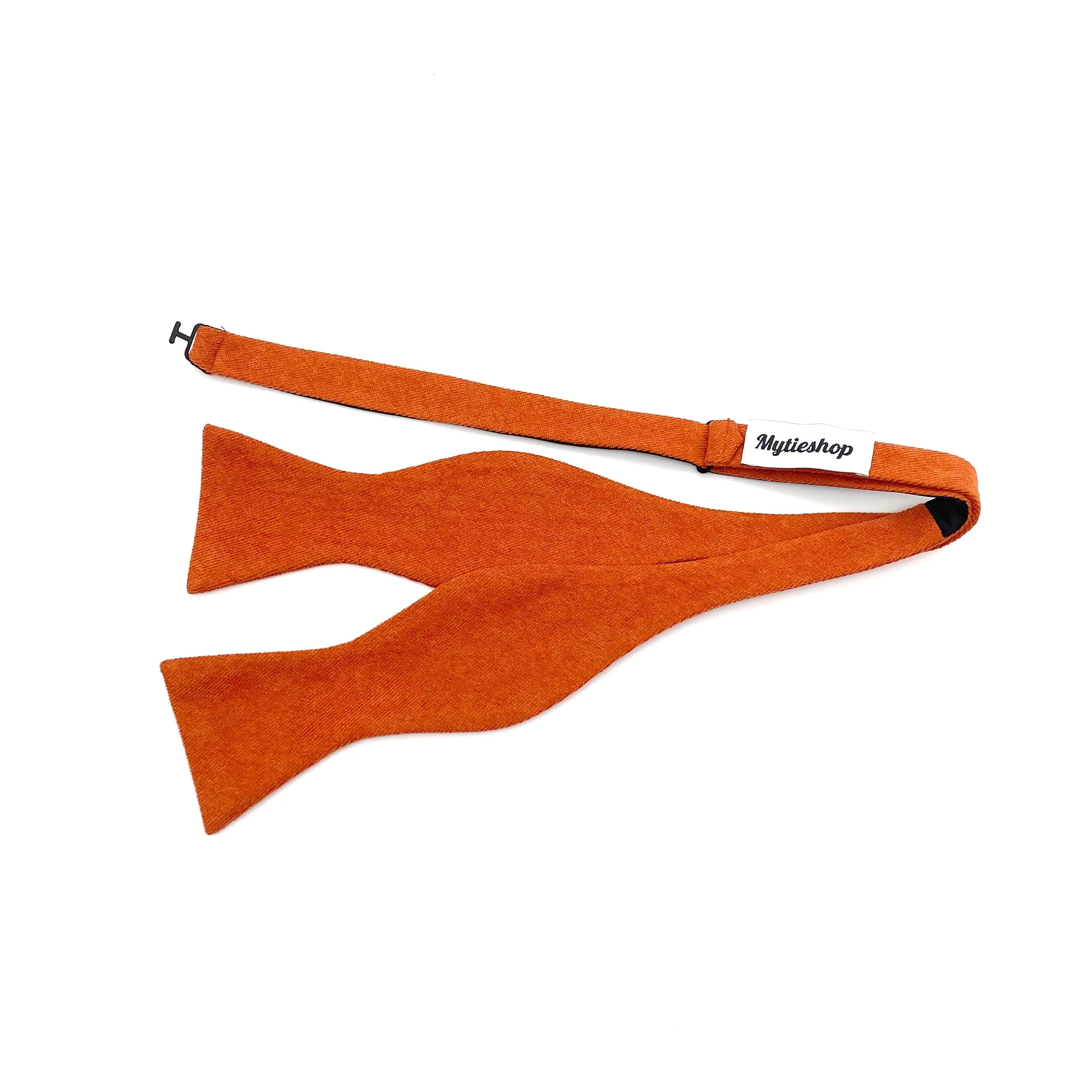Rust Orange Bow Tie Self Tie SAFFRON MYTIESHOP