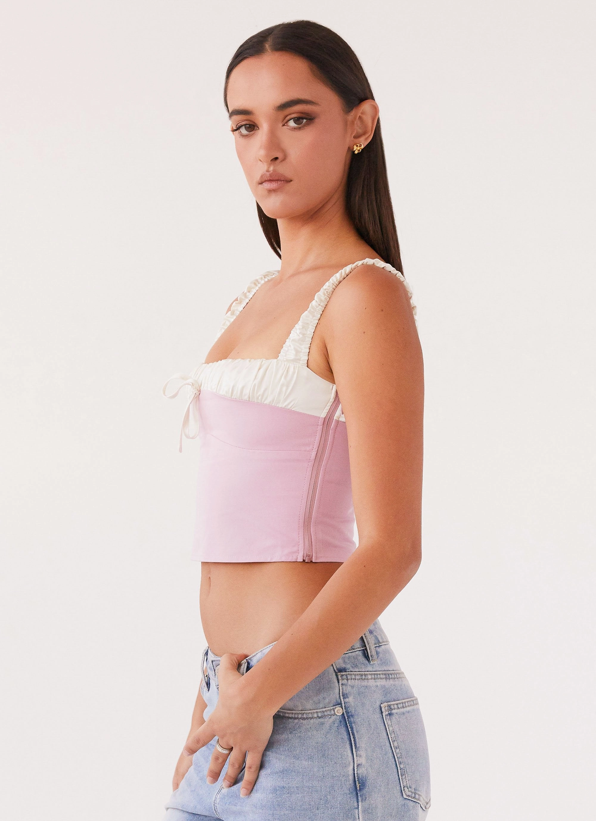 BuiltInLayer Ryder Bustier Top - Pink