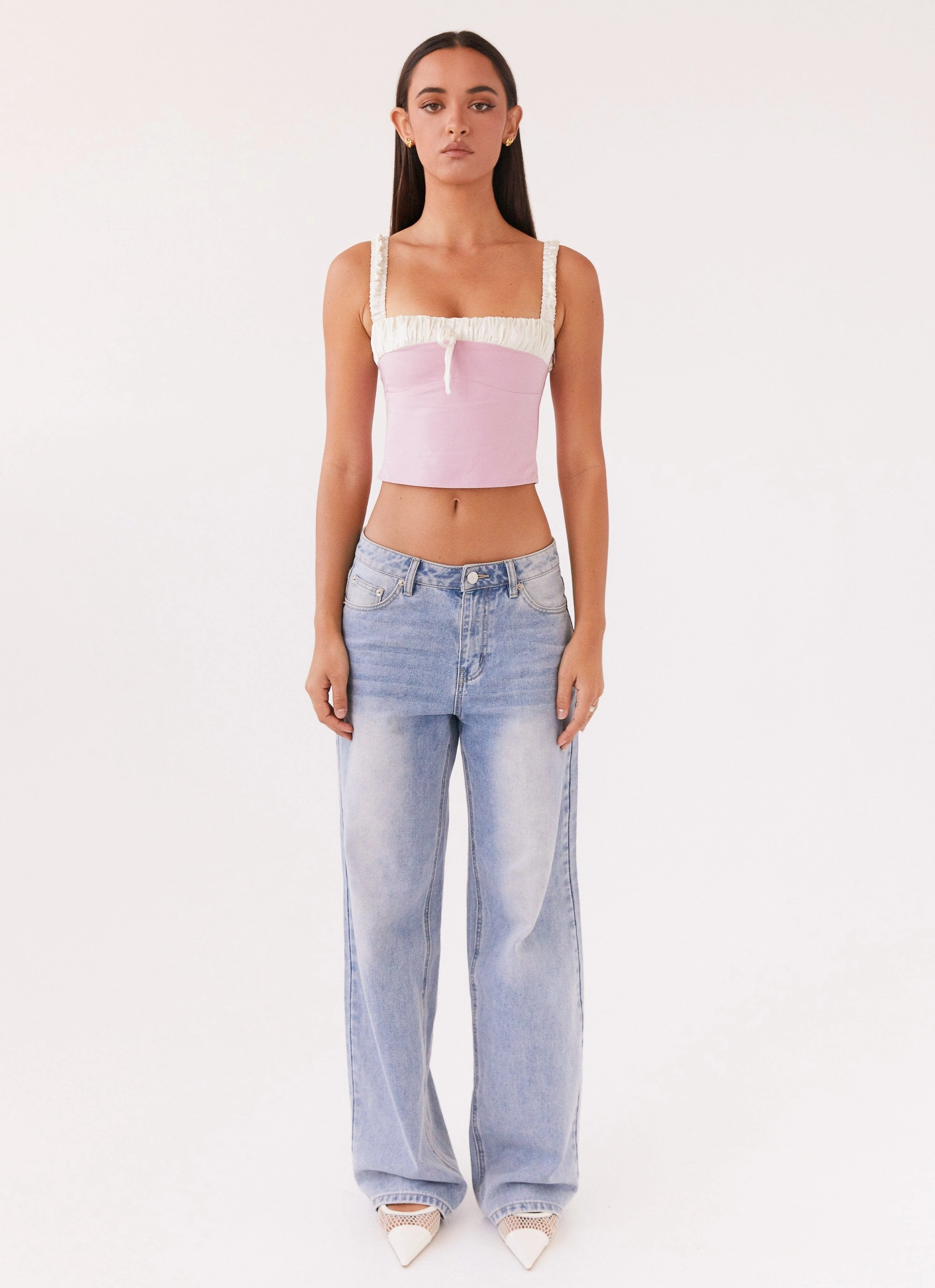 Ryder Bustier Top - Pink Breathable mesh lining