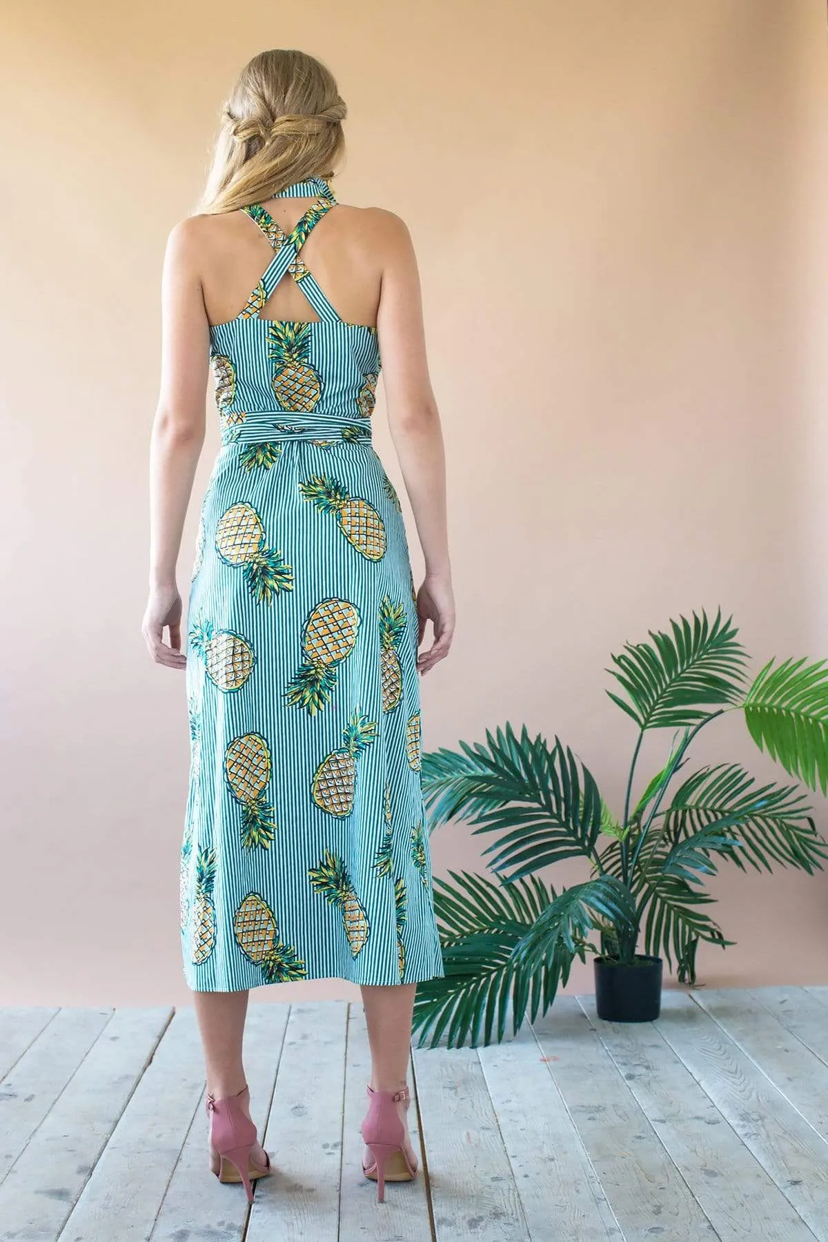 ComfortFitDesign Easy Elegance Sabine Dress - Pineapple Plantation