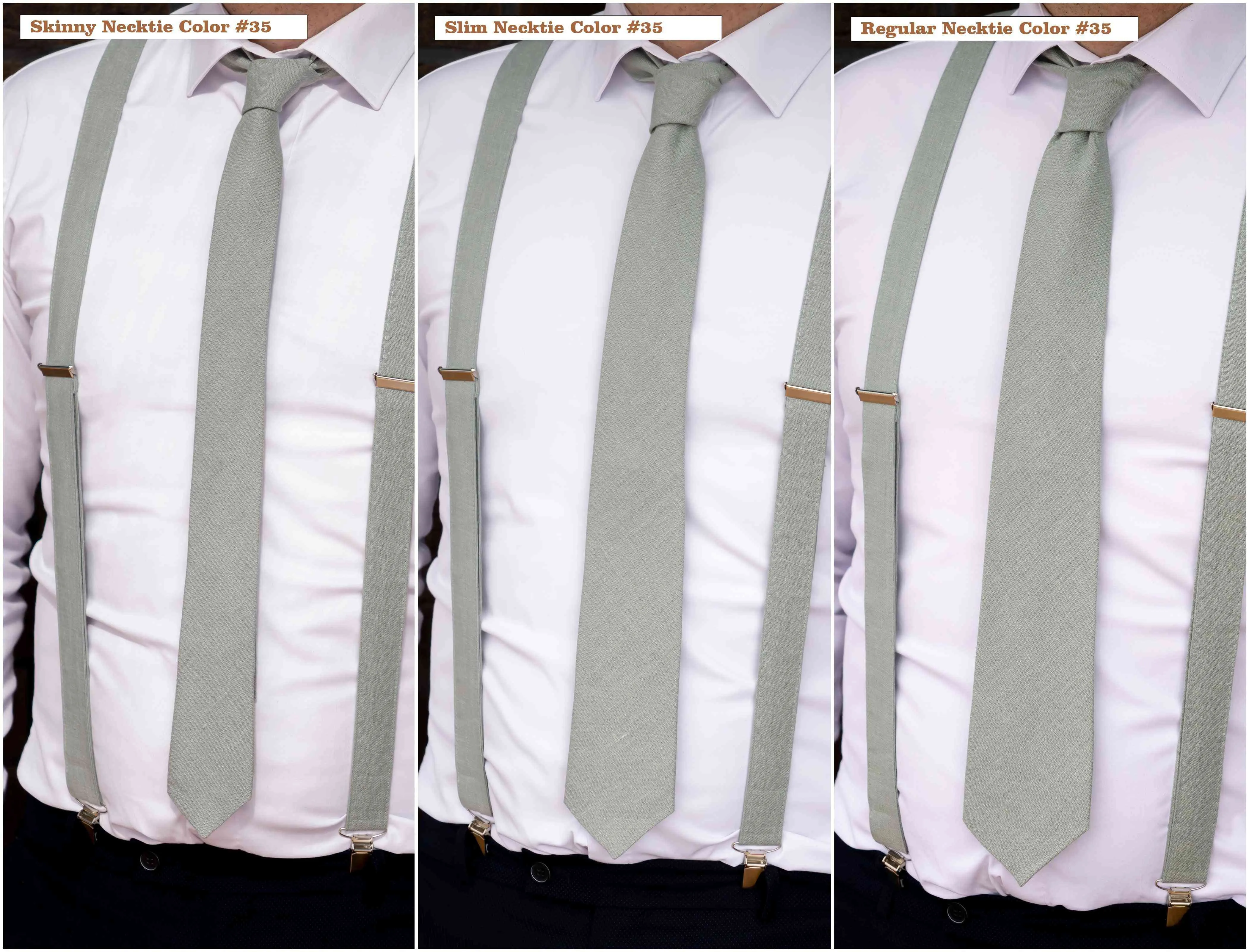 Sage green color linen bow tie, wedding necktie