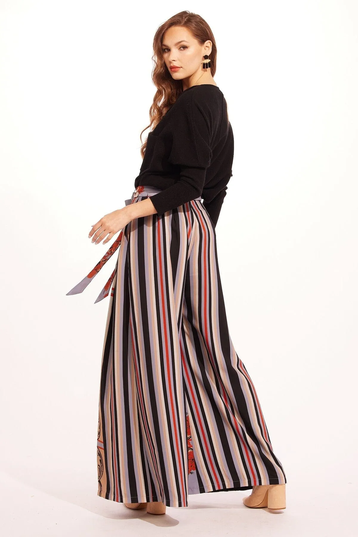 Salinger Wide Leg Pants-Arabesque Non slip grip