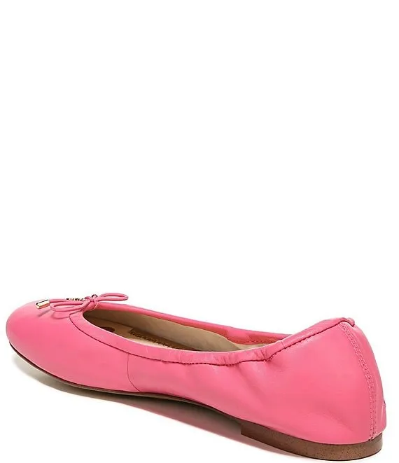 Sam Edelman Felicia Hot Pink Slip On Rounded Closed Toe Flexible Ballet Flat