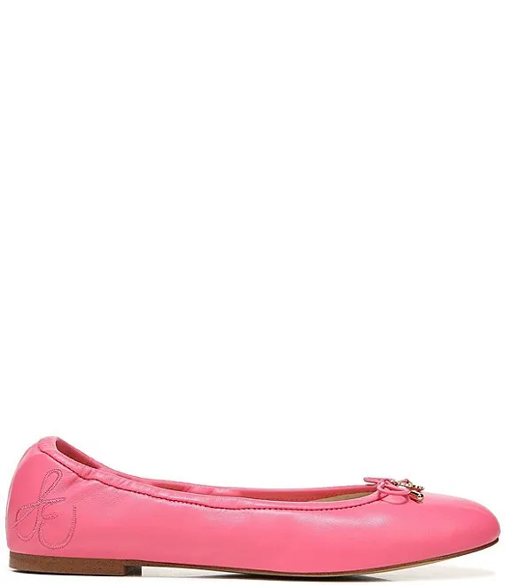 Sam Edelman Felicia Hot Pink Slip On Rounded Closed Toe Flexible Ballet Flat
