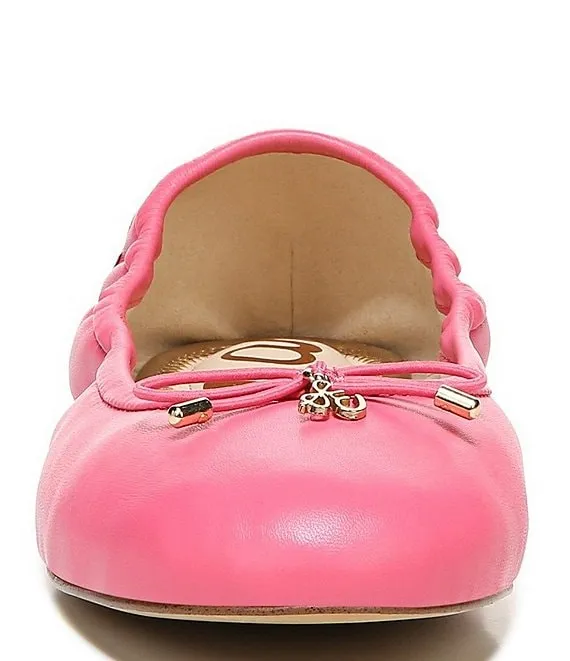 Sam Edelman Felicia Hot Pink Slip On Rounded Closed Toe Flexible Ballet Flat