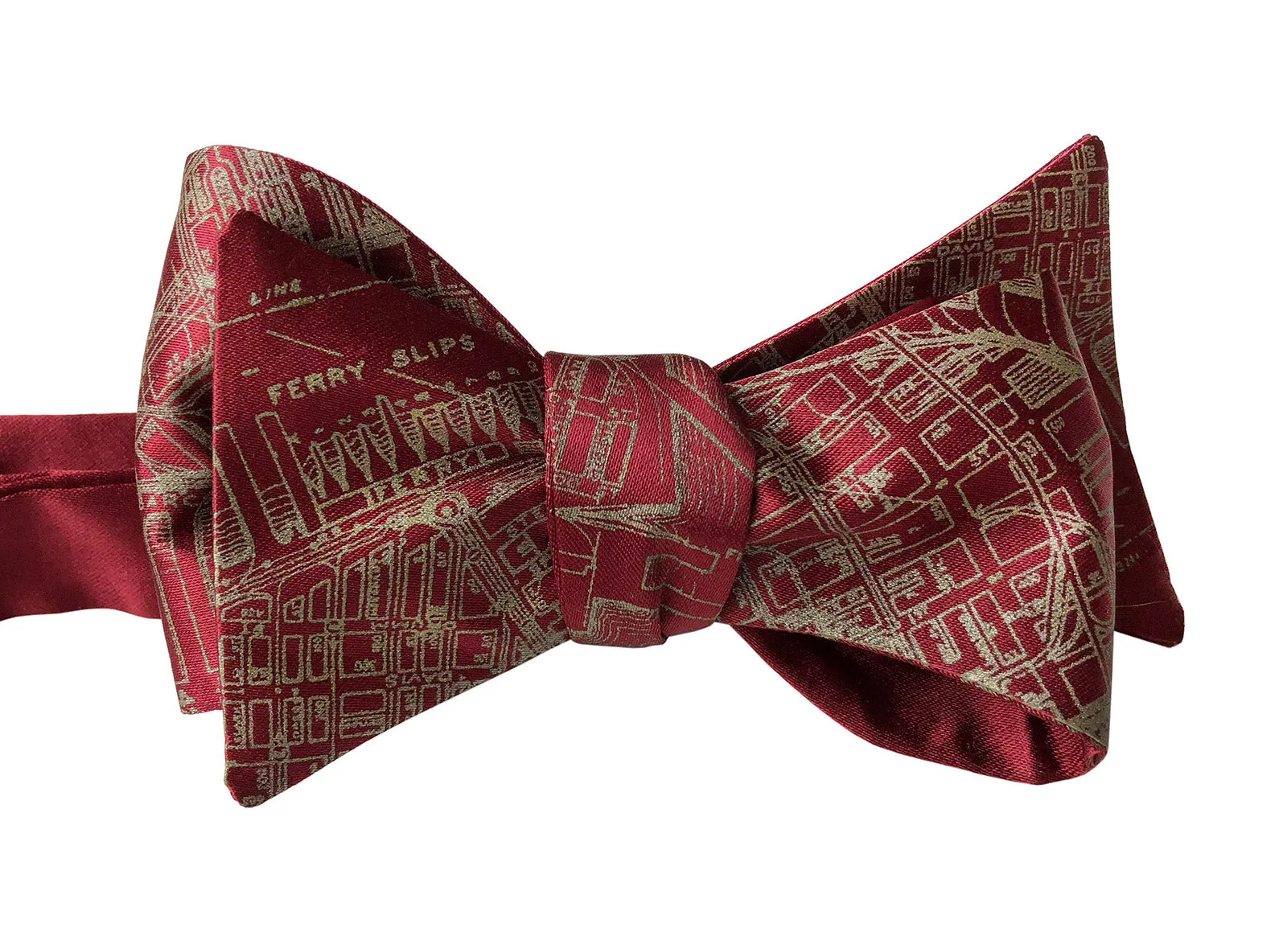 San Francisco Bay Map Bow Tie. Vintage California Map Print