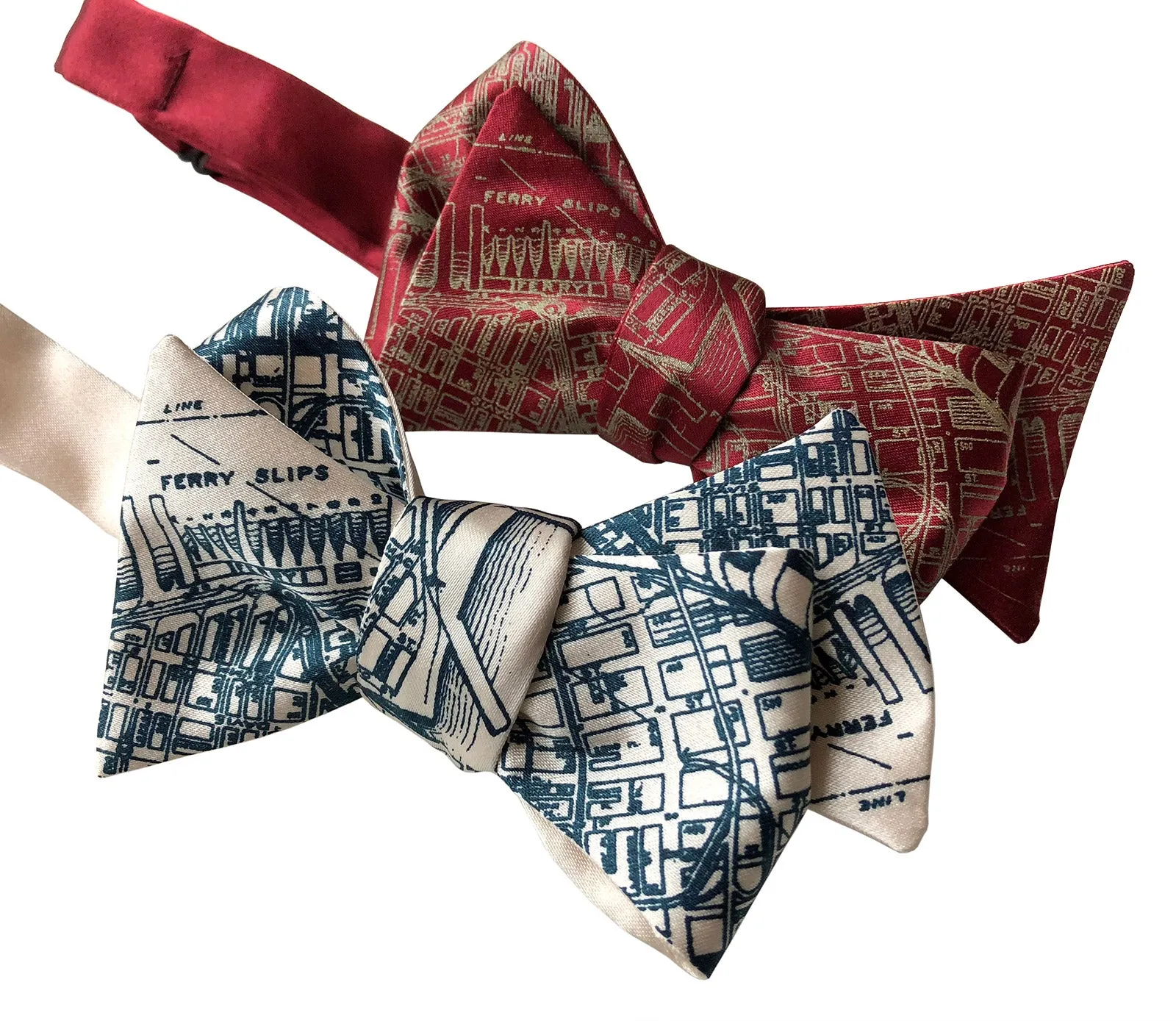 San Francisco Bay Map Bow Tie. Vintage California Map Print