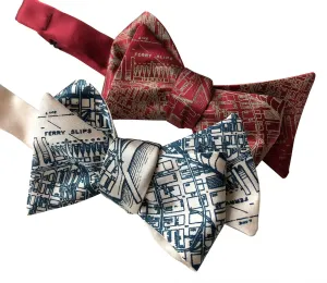 San Francisco Bay Map Bow Tie. Vintage California Map Print