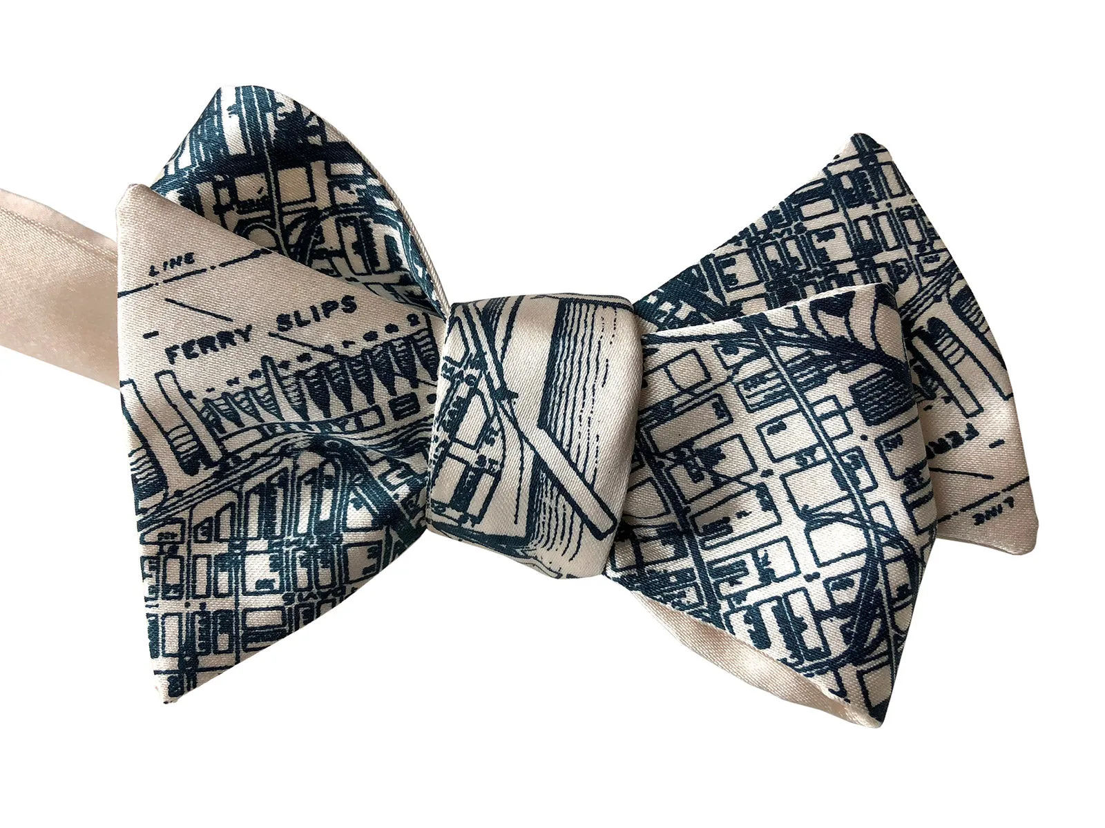 San Francisco Bay Map Bow Tie. Vintage California Map Print