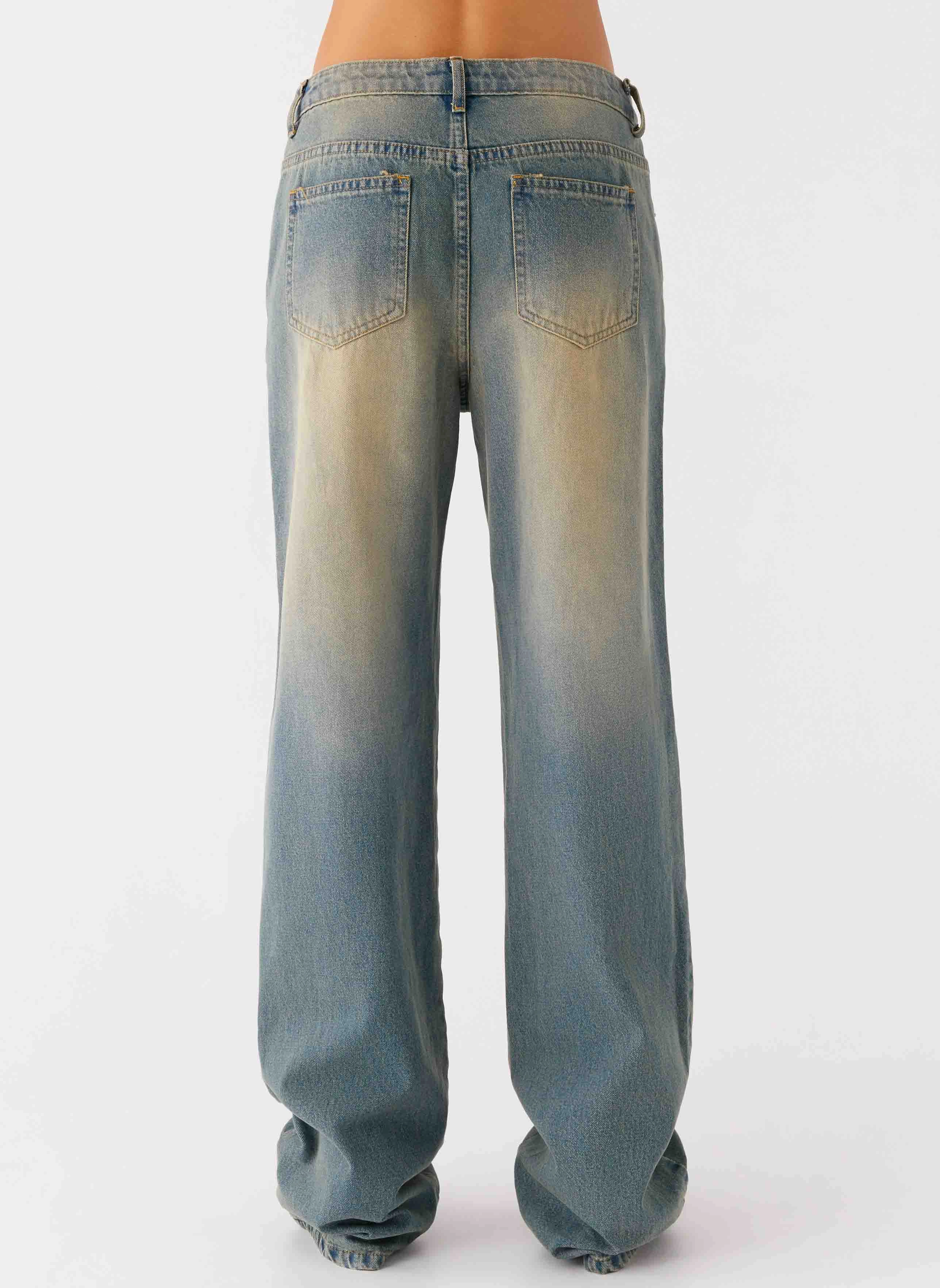 San Diego Straight Leg Jeans - Blue Wash Flexible Performance