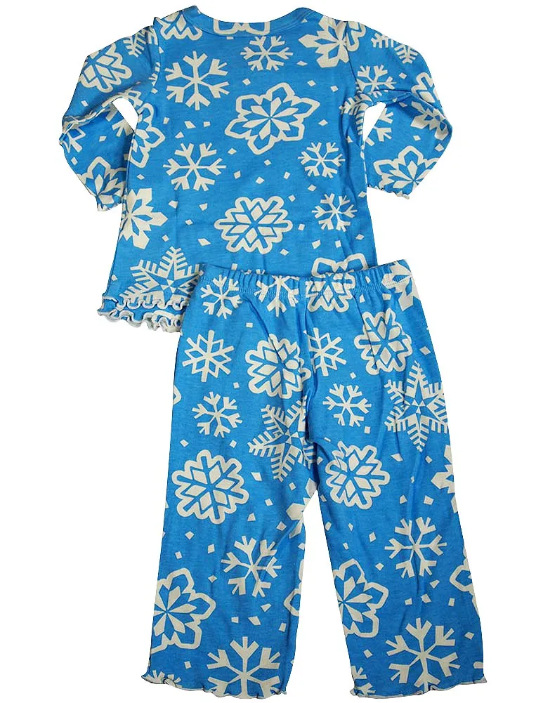 Sara's Prints Girls 2 Piece Long Sleeve Sleepwear Pajama Set - Flame Resistant