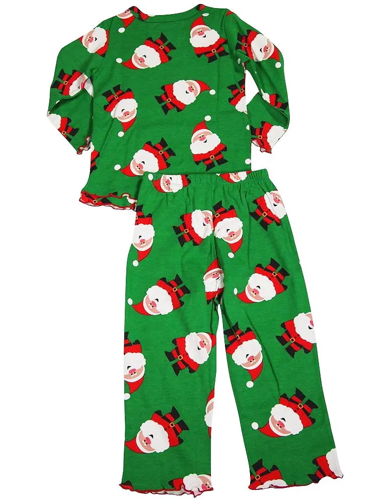Sara's Prints Girls 2 Piece Long Sleeve Sleepwear Pajama Set - Flame Resistant