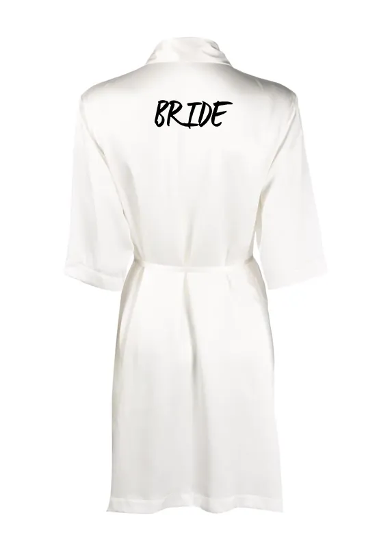 Satin 3/4 Robe - Wedding Edition