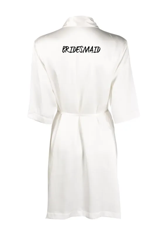 Satin 3/4 Robe - Wedding Edition