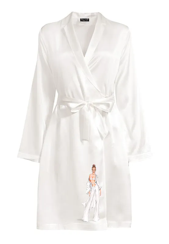 Satin 3/4 Robe - Wedding Edition