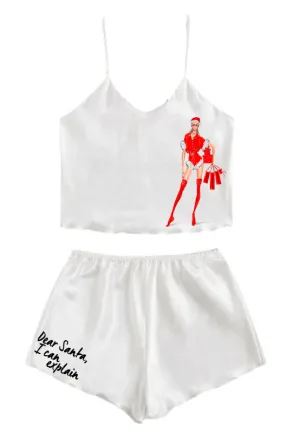 Satin Cami   Short Pajama Set - CHRISTMAS HOLIDAY EDITION