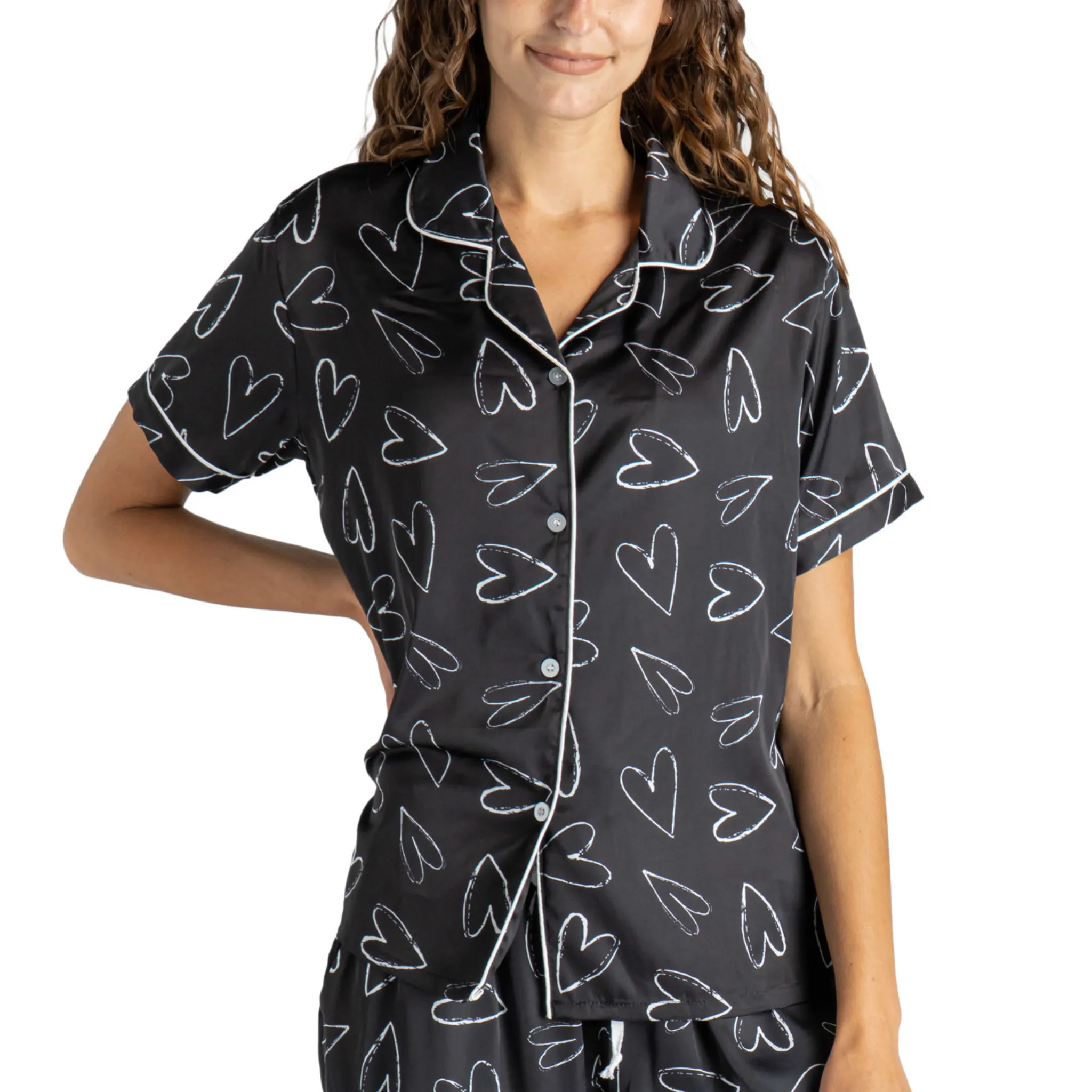 Satin Pajama Top
