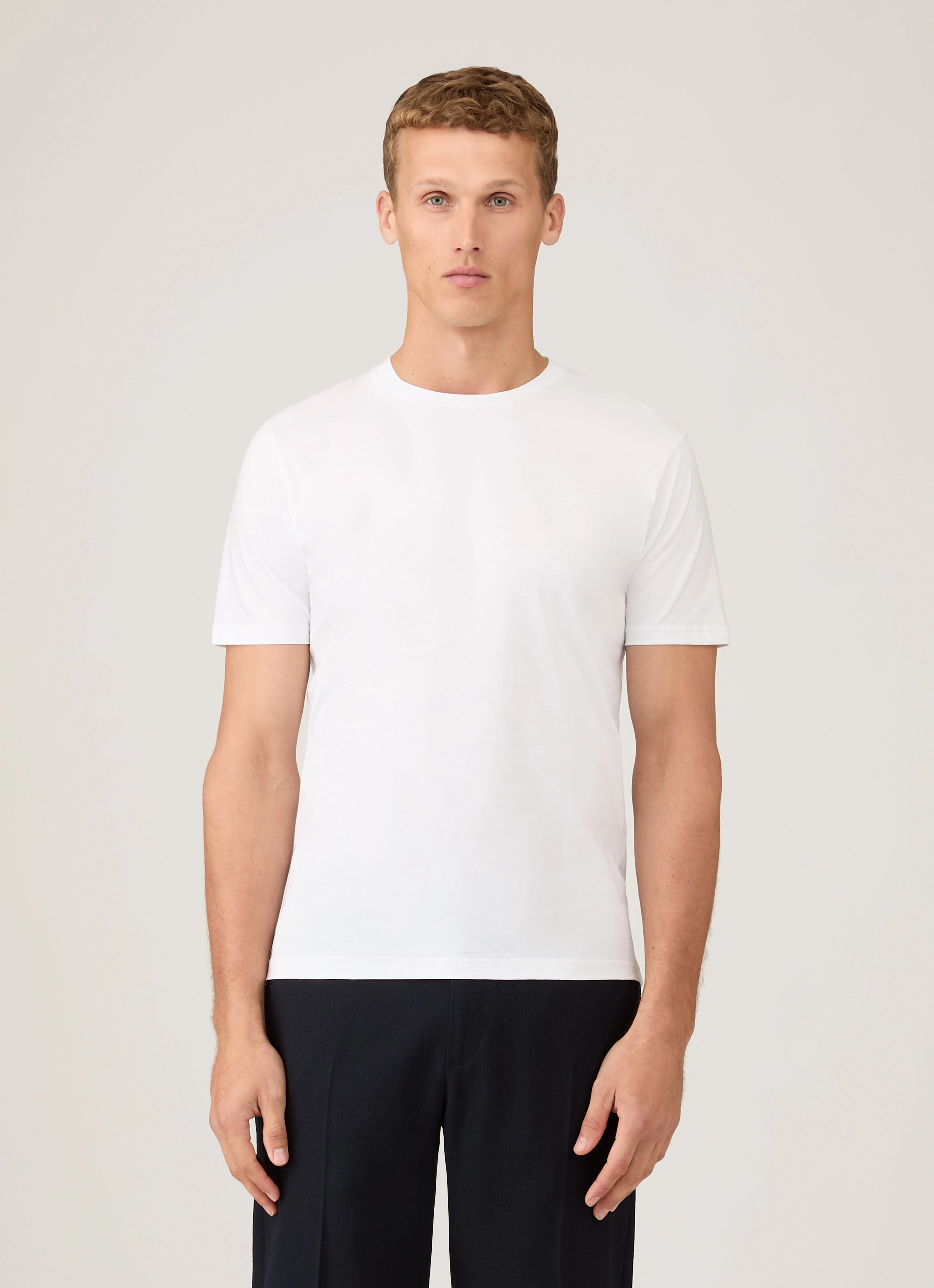 Quick Dry Wear Fashionable Fit Men's Riviera T-shirt in White