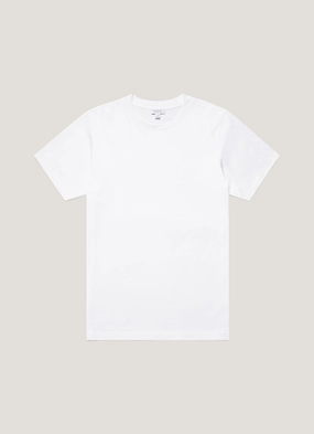 Scoop and feminine Men's Riviera T-shirt in White Lightweight Wear Men's Riviera T-shirt in White