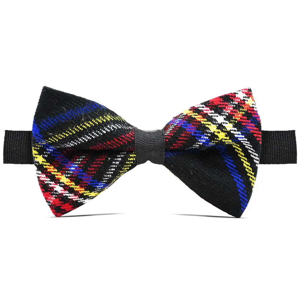 Scottish Bow Tie Tartan Black Stewart