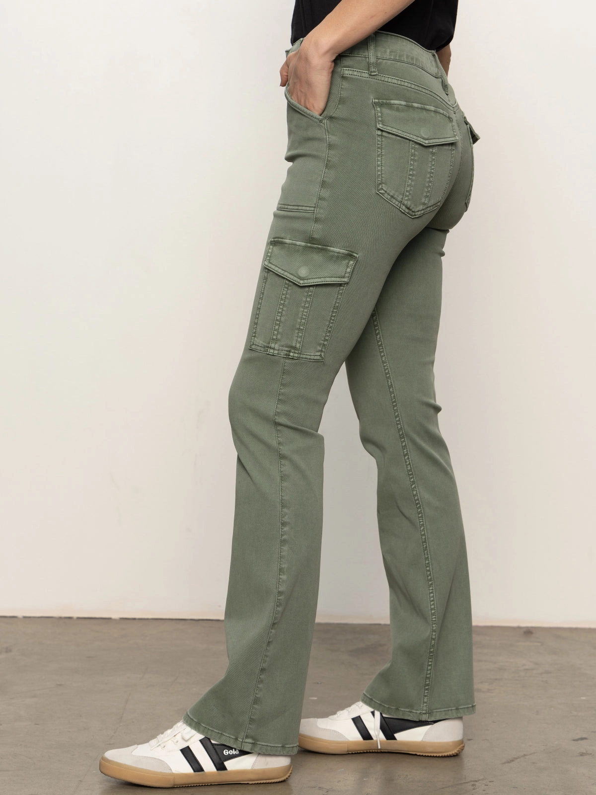 Functional Ease wrinkle free Sculpted Hayden Bootcut Pant Dark Spruce