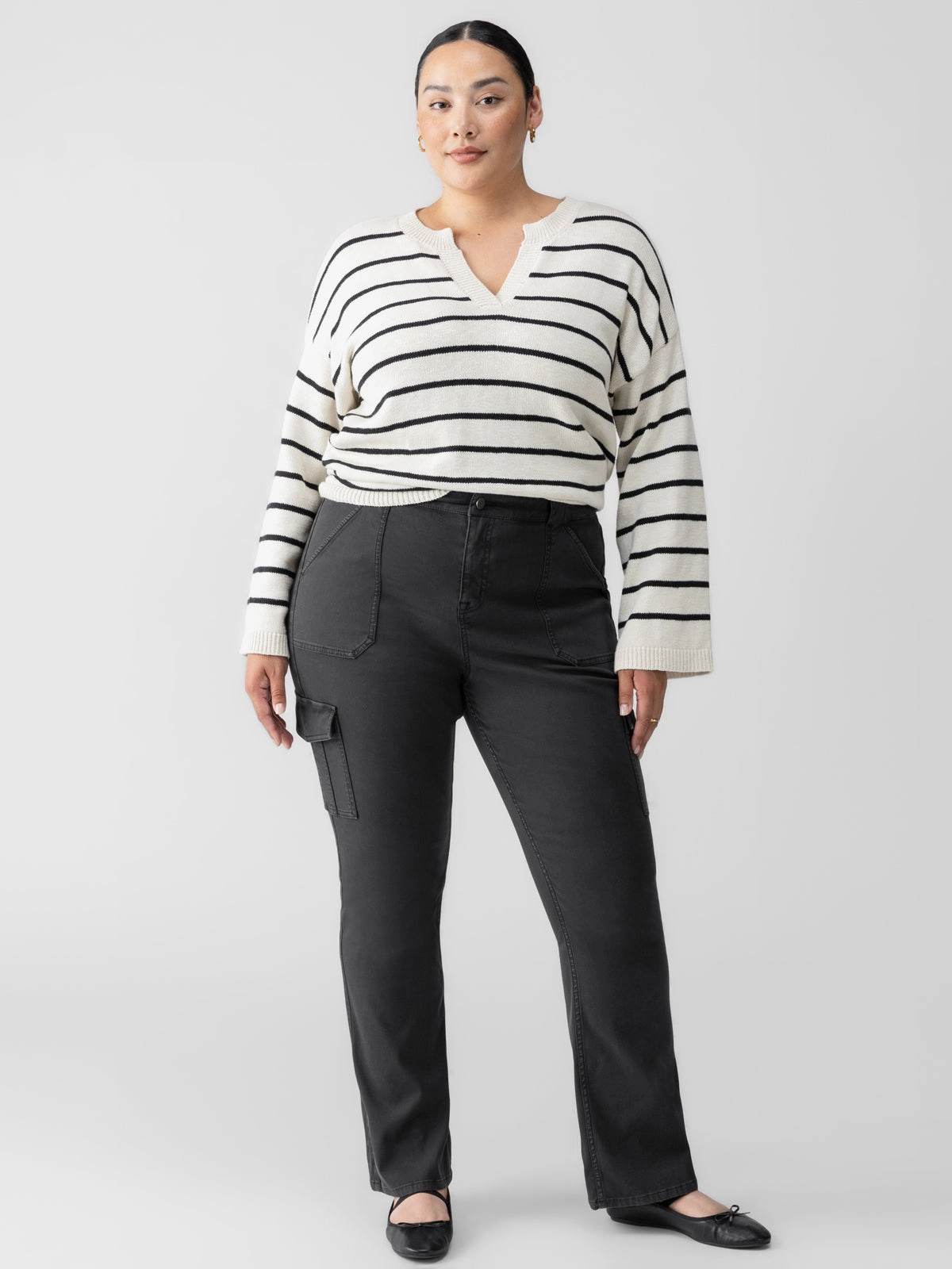 Sculpted Hayden Bootcut Standard Rise Pant Black Extended Sizing Street Utility