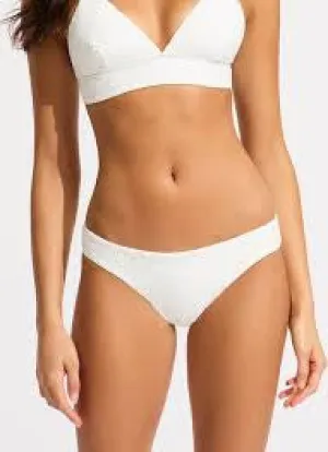 SEAFOLLY-LULU HIPSTER PANT-WHITE