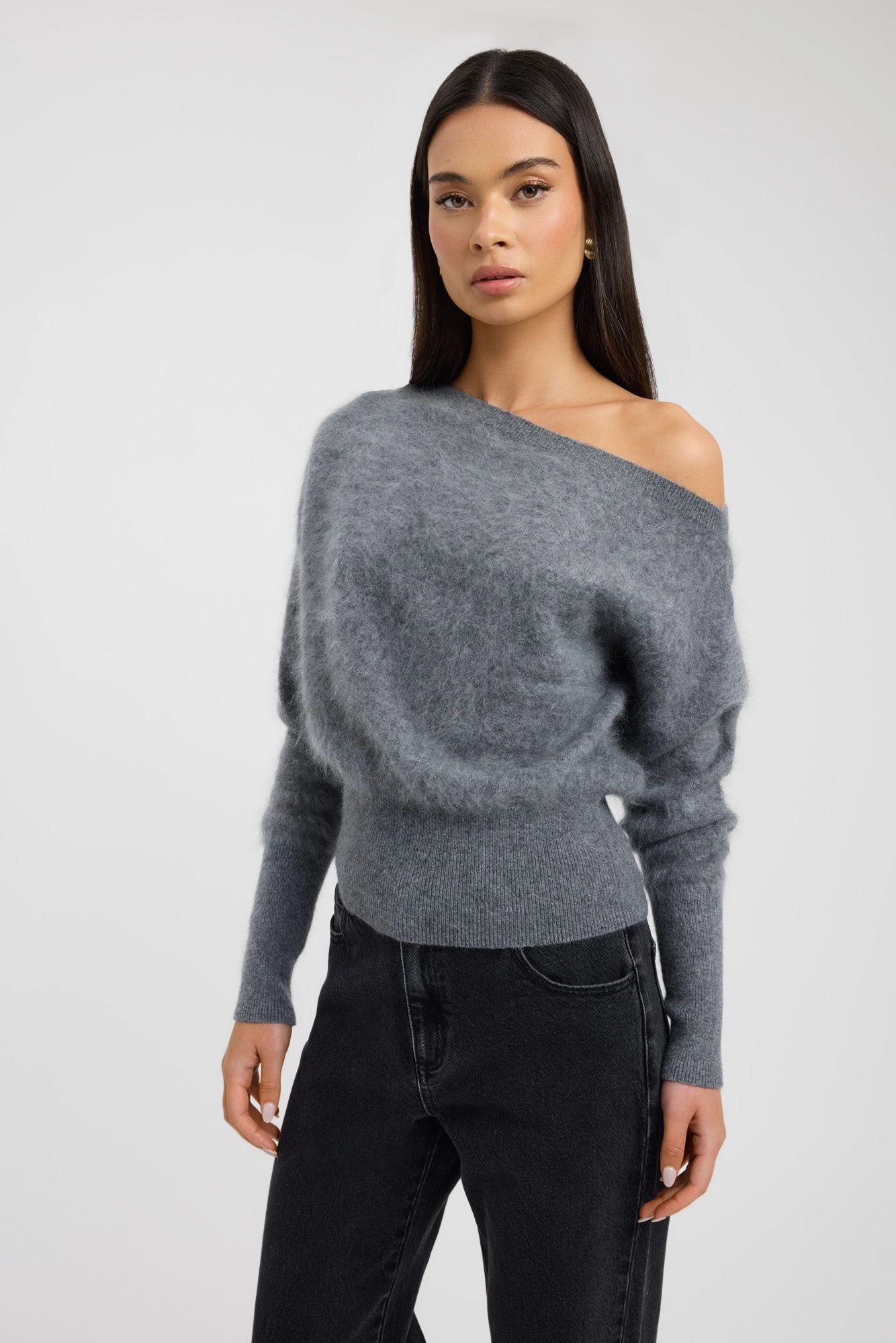 Relaxed Comforted Geneva One Shoulder Jumper