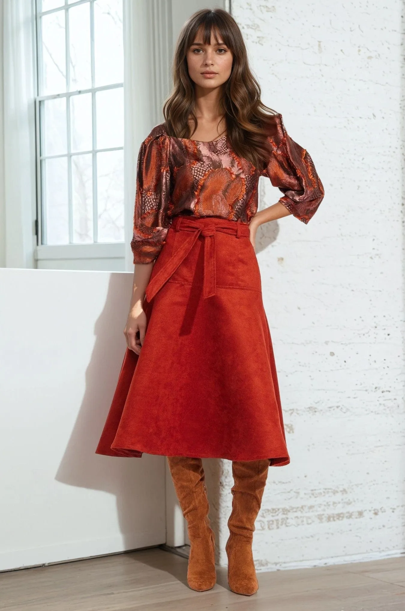 Allas Skirt - Brickland Feminine Charm