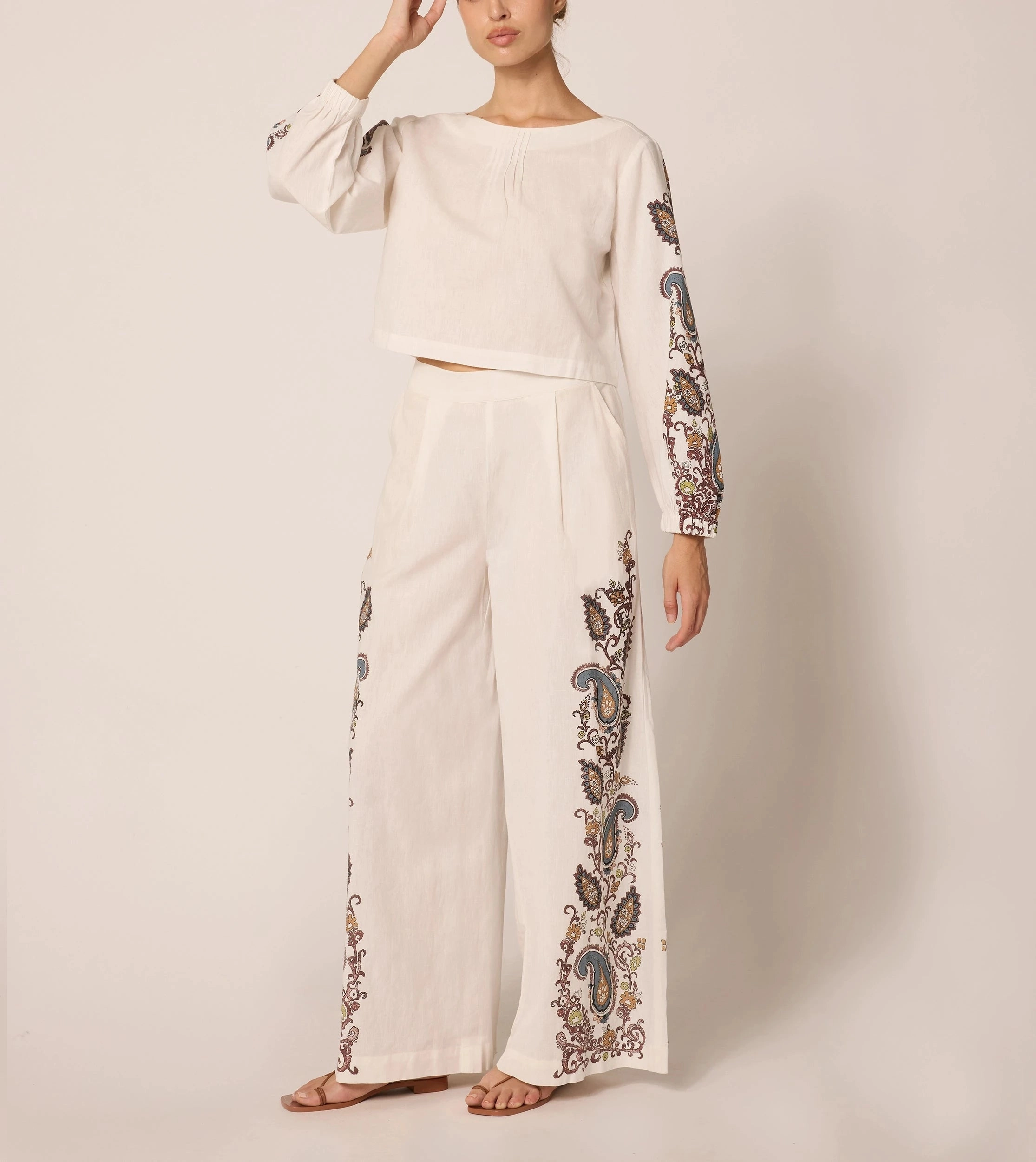 Comfortable Fabric Georgia Blouse | Veneto Paisley