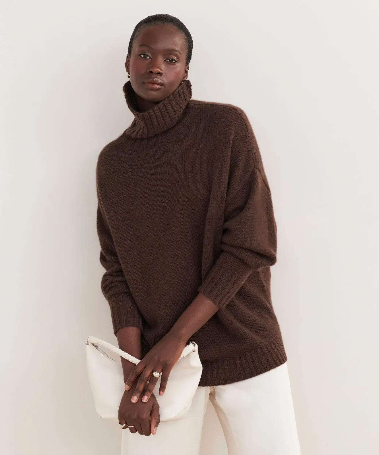Relaxed Blouse Cashmere Porter Turtleneck