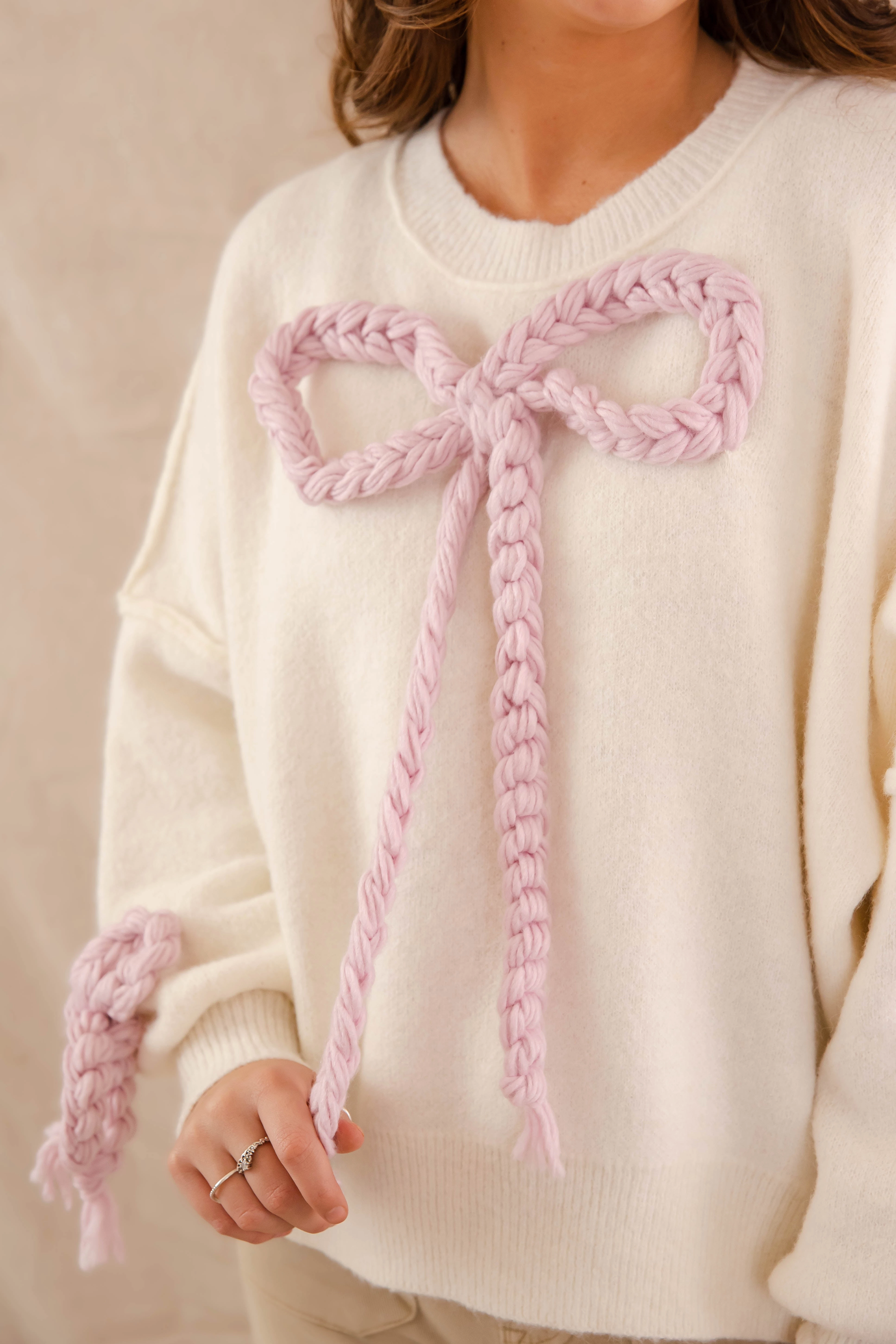 Searching For A Cowboy Sweater-Ivory FrictionResistant Fabric