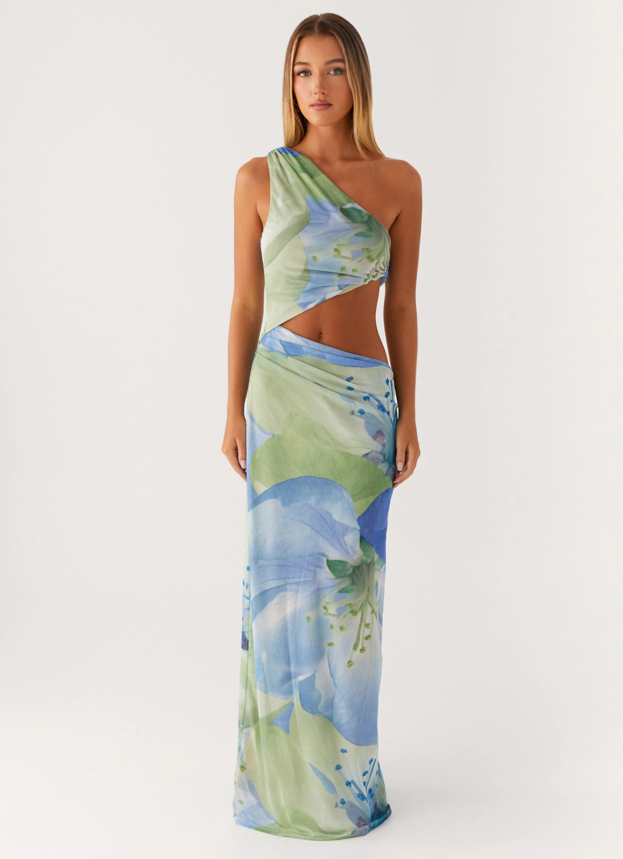 Wilder Maxi Dress - Flower Print Nature Bloom Vibrant Layer