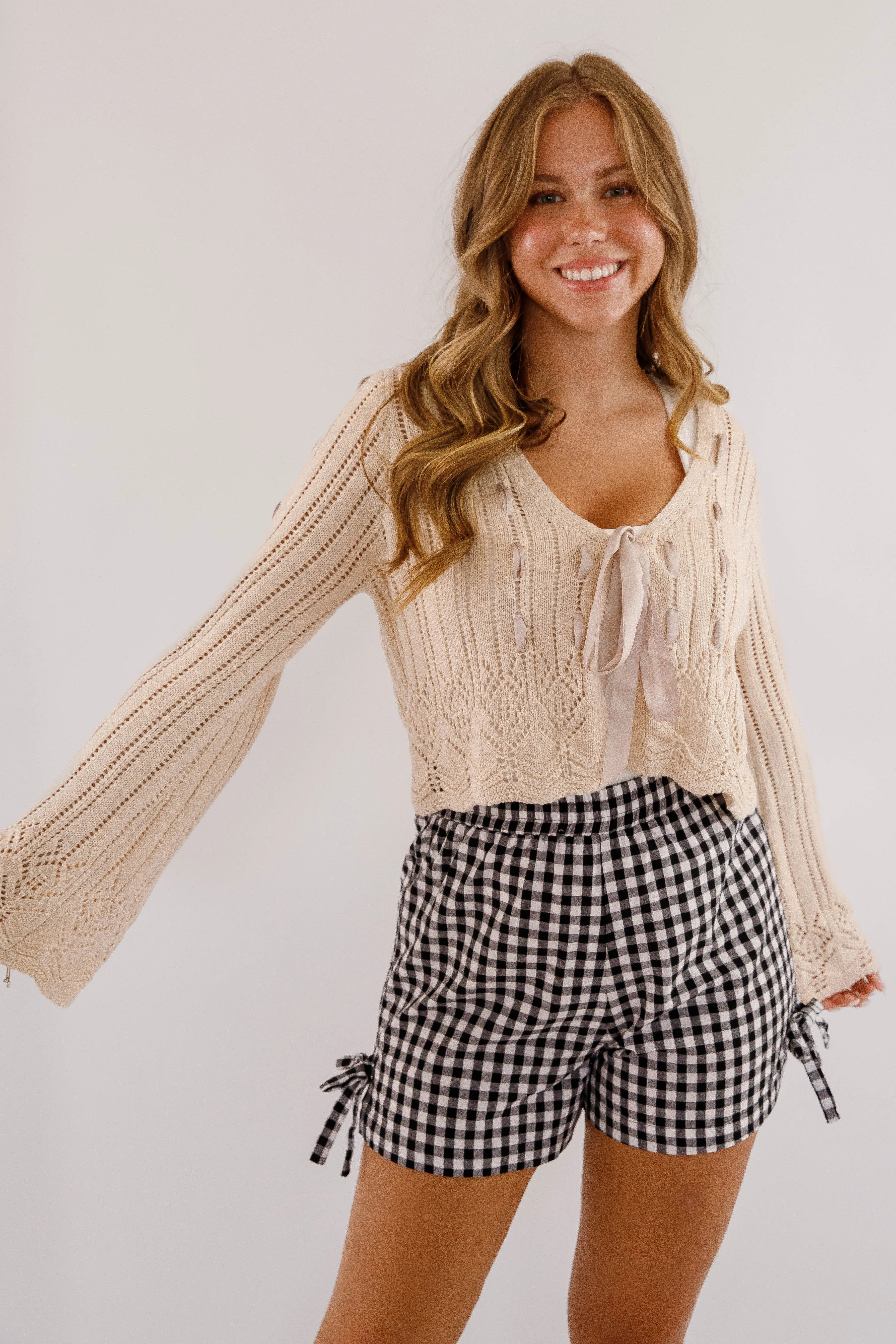 Second Nature Cardigan Contrast Stitch